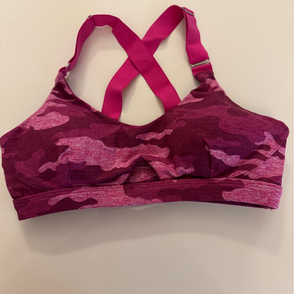 Bombshell Sportswear Pink Camo Sports Bra